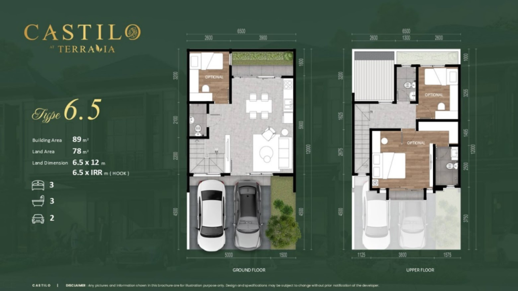 Denah Layout Castilo BSD Tipe 6,5