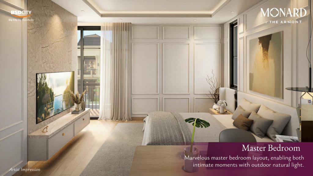 master bedroom Monard Armont BSD