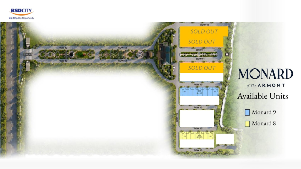 siteplan Monard Armont BSD 