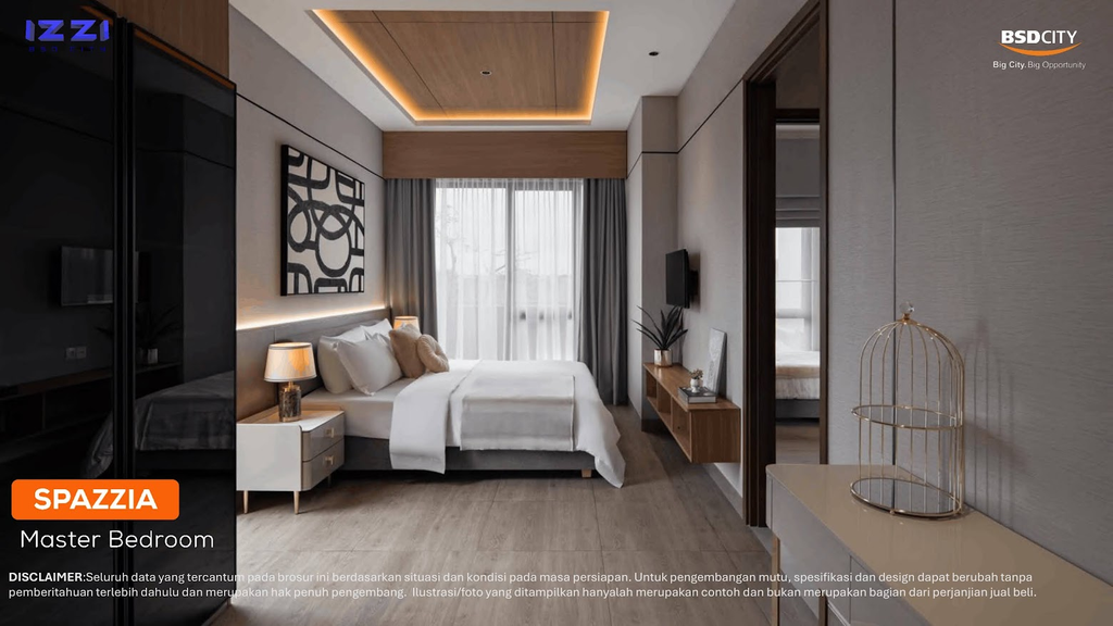 master bedroom spazzia izzi bsd